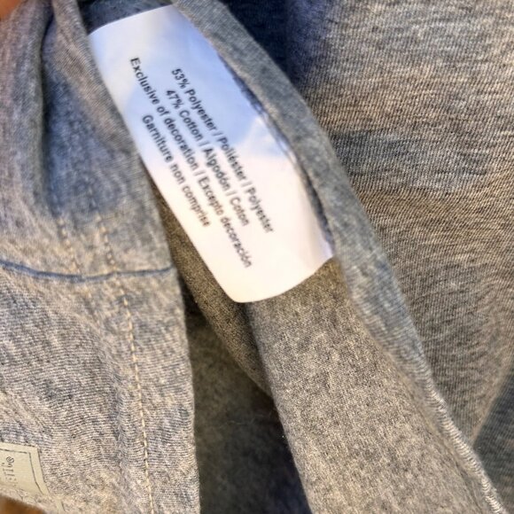 Russell Athletic Mens Medium Gray Long Sleeve Mock Neck Shirt 52% Cotton 48% Pol - Picture 6 of 9